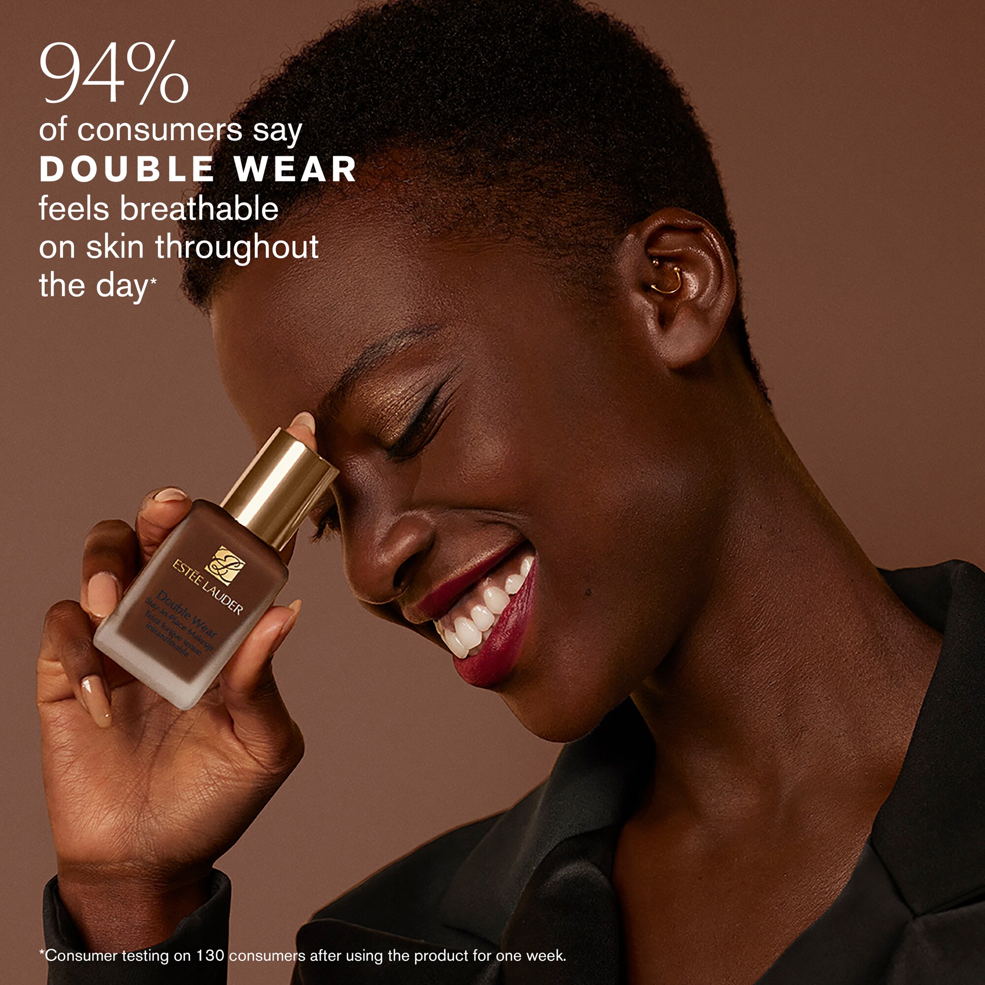 Estée Lauder Double Wear Stay-In-Place Foundation, 5w2 Rich Caramel, 30 Ml – Langanhaltende, Deckende Make-up-Grundierung